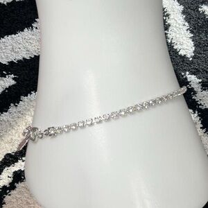 Monet Silver Crystal Bracelet